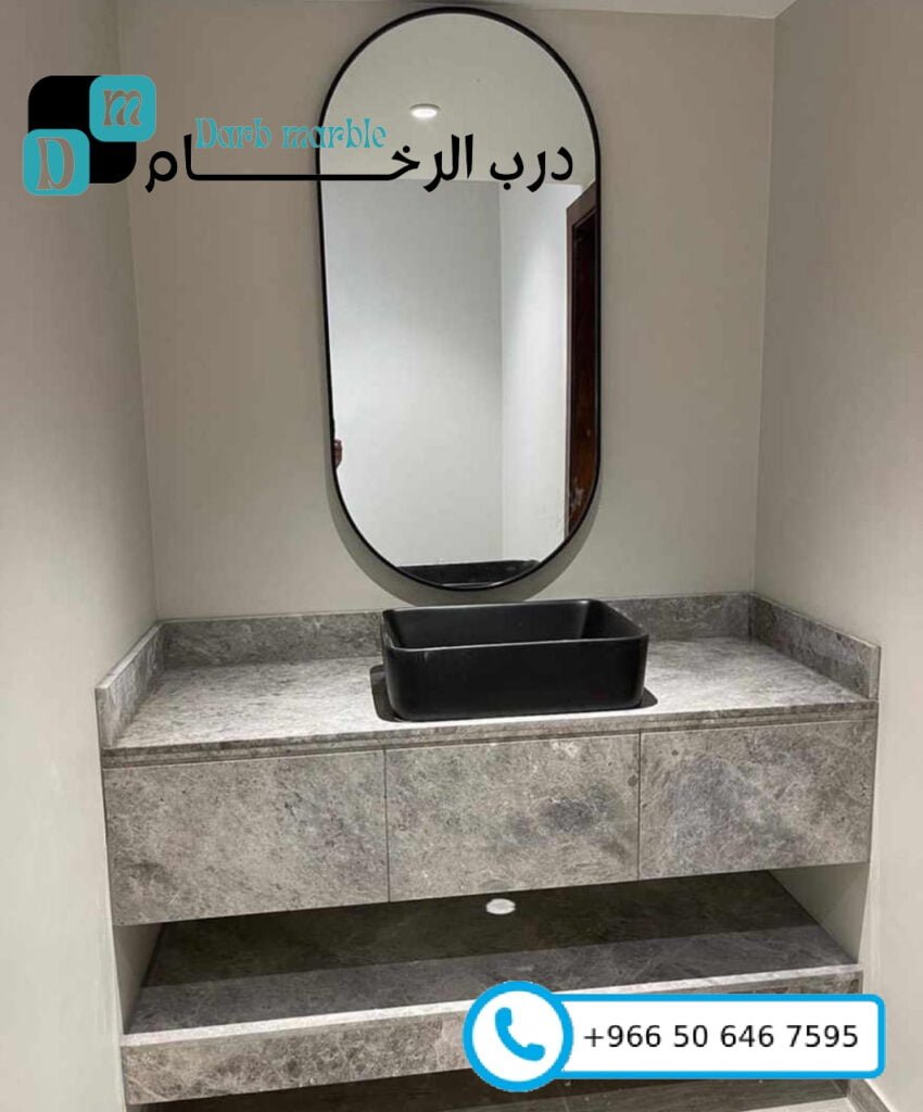 موديلات مغاسل الرخام الطبيعي الحصرية 56 مغاسل رخام طبيعي بحوض واحد