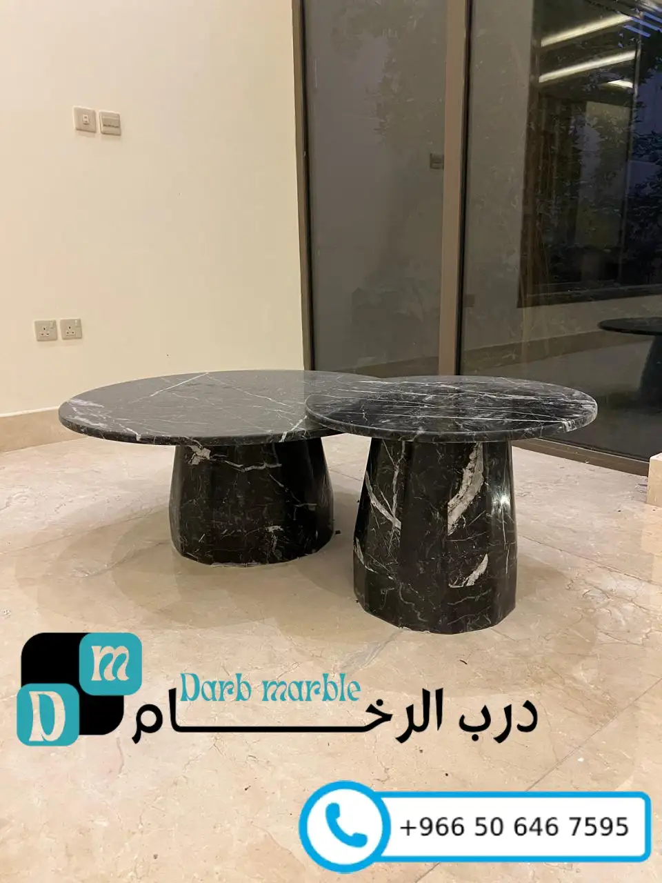 معرض الأعمال 139 طاولات قهوة رخام