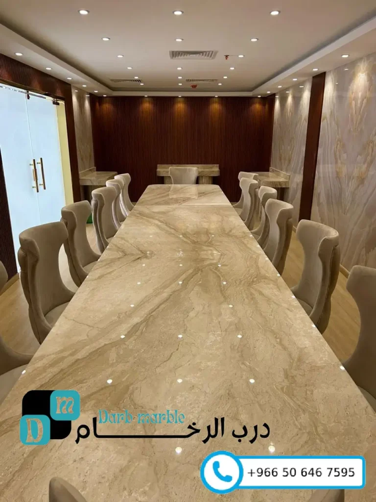 طاولات طعام رخام بالرياض