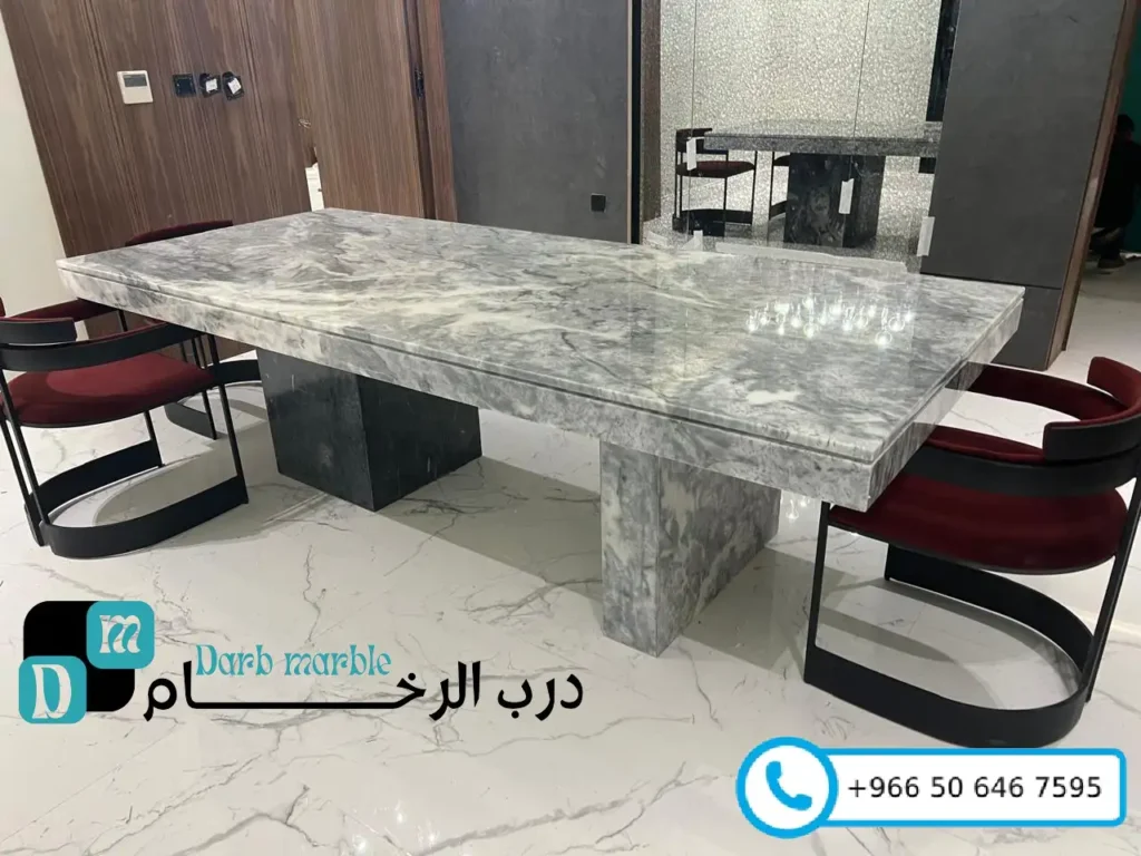 دليلك لطاولات رخامية فاخرة في الرياض 30 طاولات طعام رخام بالرياض