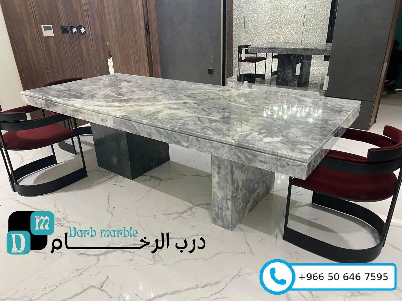 معرض الأعمال 161 طاولات طعام رخام بالرياض
